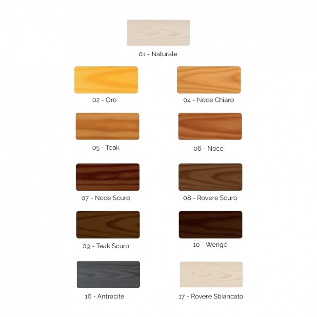 Onlywood Stecche in legno per balcone - Tondo Sagomato in Larice 30-160 cm  - 15 colori - Onlywood