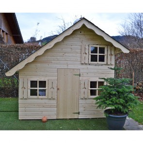 Casetta per bambini ecologica in legno di abete rosso Casa giocattolo da  giardino