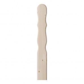 Onlywood Stecche in legno per balcone - Tondo Sagomato in Abete 30-160 cm - 20 colori